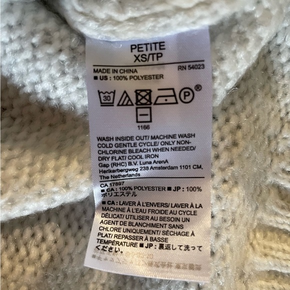 Banana Republic white turtleneck sweater XS Pet - Picture 5 of 5